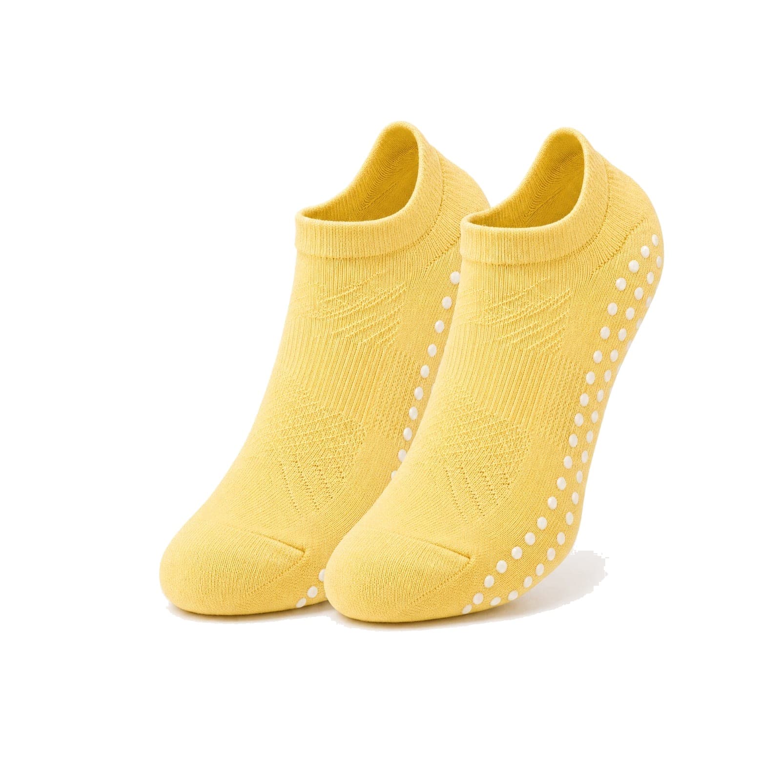 Lemon yellow low-cut grip sock — Soft Pilates Set